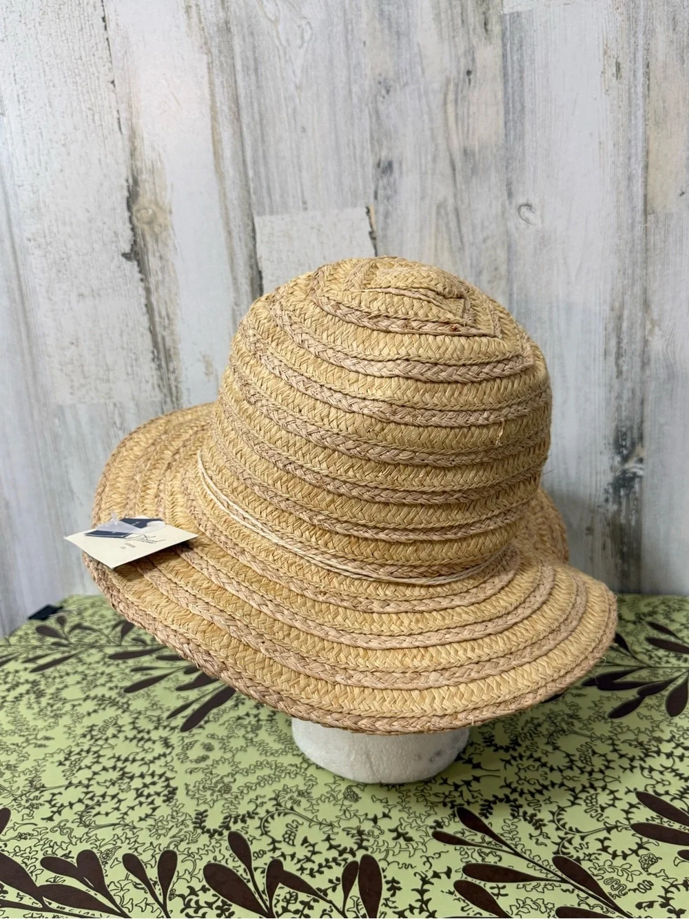 Universal Thread Natural Straw Sun Hat with Shell Trim Packable